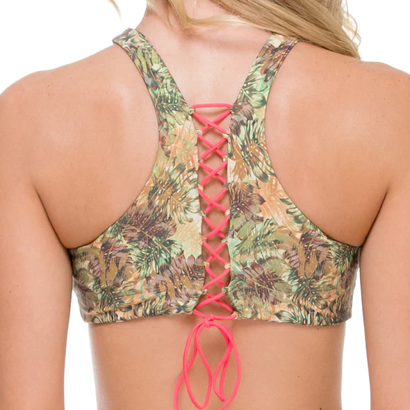 WORLD ON FIRE - Tri Color High Neck Top - Image 2